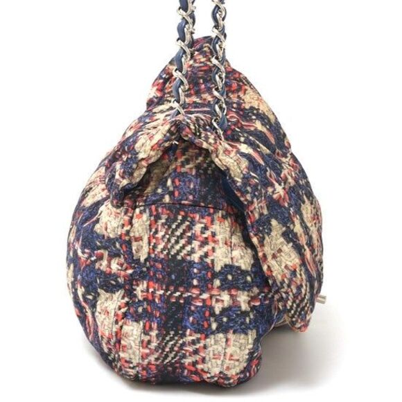 Chanel Tweed Print Chain Shoulder Bag - Picture 4 of 6